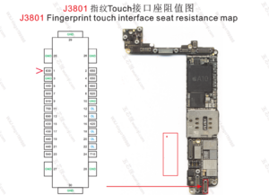 IPhone 7 Home Button FPC Diode Values - J3801.png
