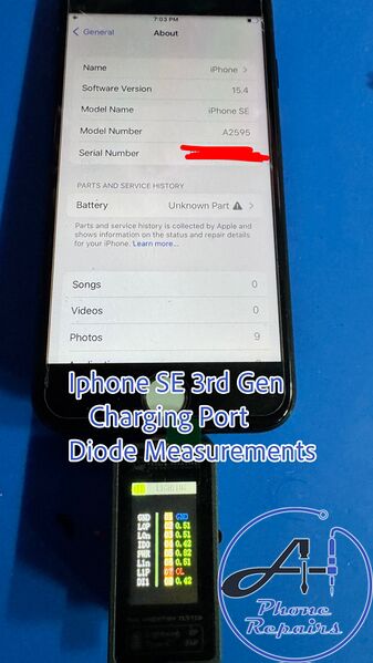 File:Iphone se3 charging port diode.jpg