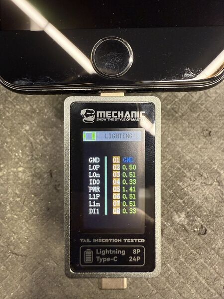 File:IPhone 7 - Known Good Mechanic USB C Readings.jpg