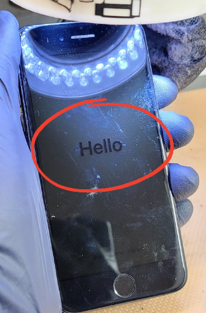 Example of an iPhone 7 with No Backlight